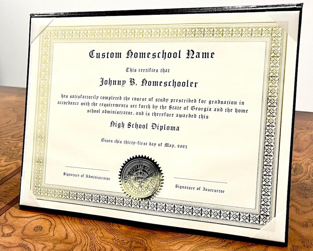 Customizable High School Diploma (printable PDF)